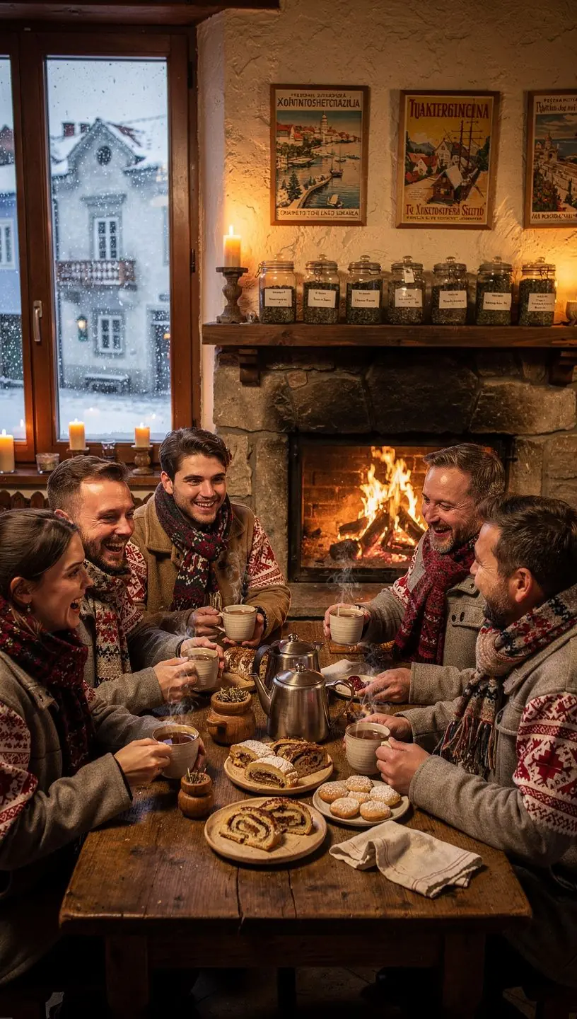 Zeleni čaj s cvjetovima lavande poslagan na drvenom stolu