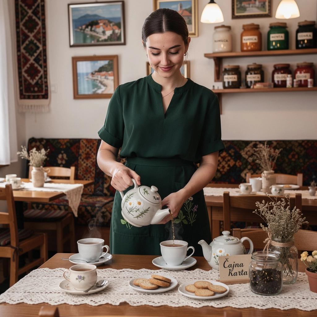 Svježe ubrani listovi mente i limunove trave na bijelom tanjuru